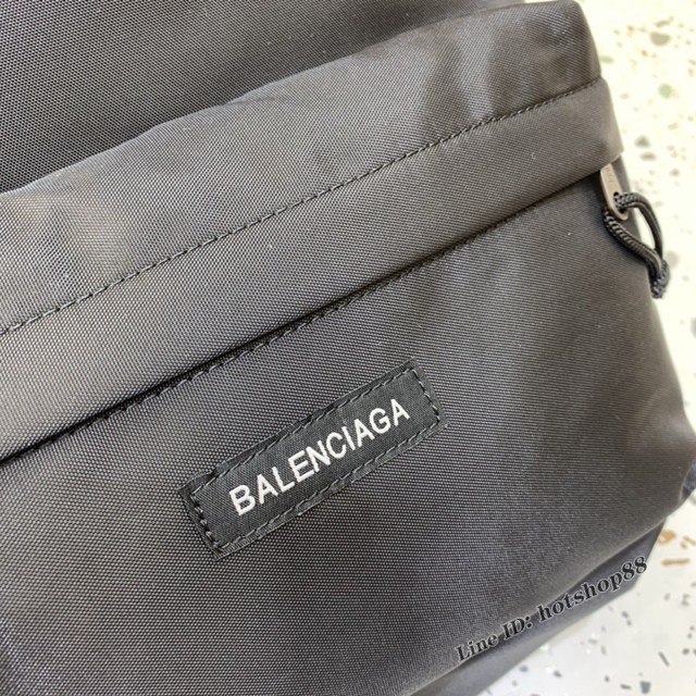 Balenciaga專櫃爆款男女同款黑色布包雙肩包 巴黎世家雙肩背包大書包 fyj1614